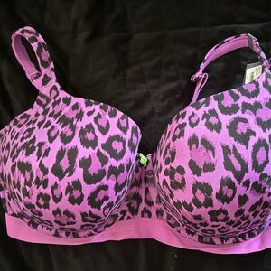 Lane Bryant Cacique Boost Balconette Bra Purple 44h